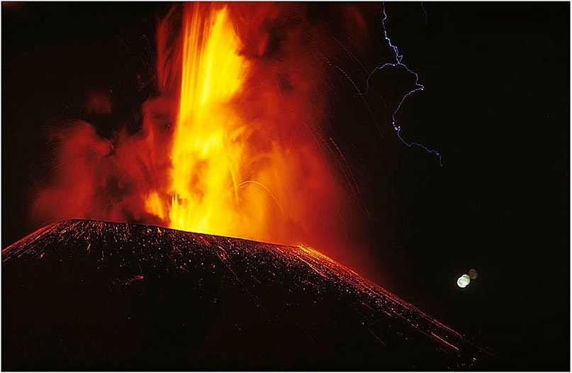 извержение Ключевского вулкана
